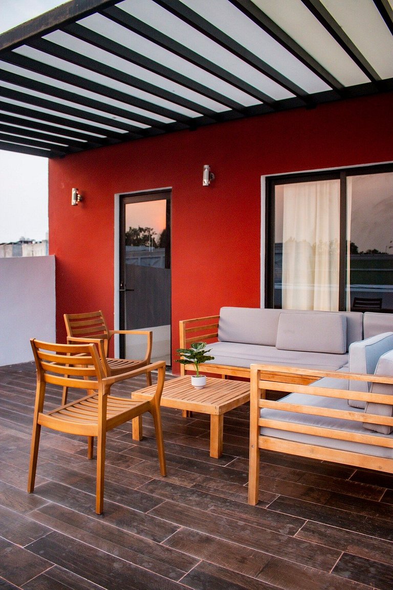 Casa 59, con alberca en el centro