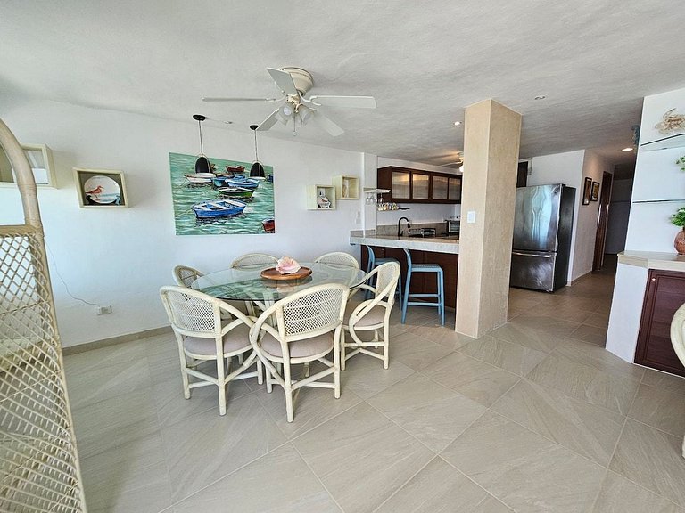 Departamento a la orilla del mar