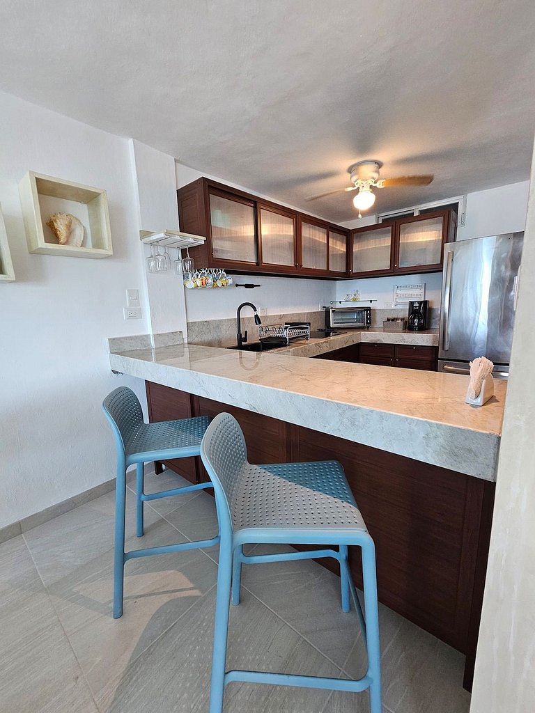 Departamento a la orilla del mar