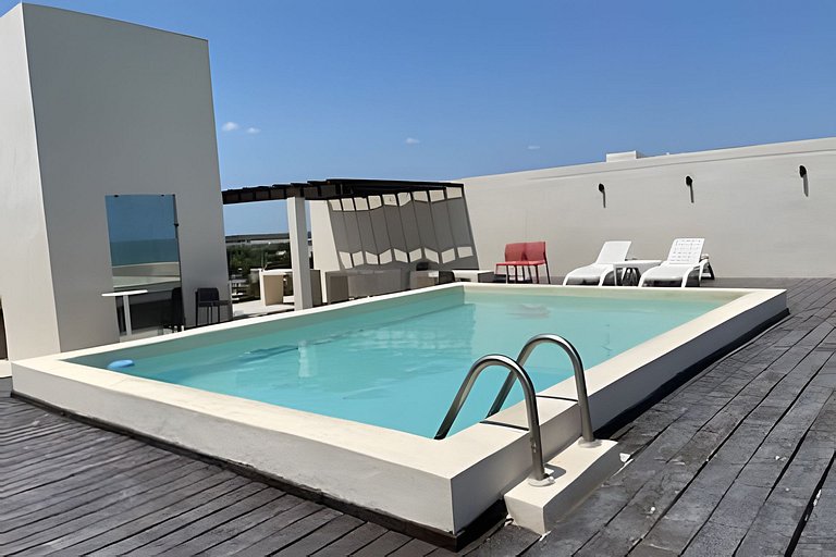 Condo Chicxulub a una cuadra del Mar