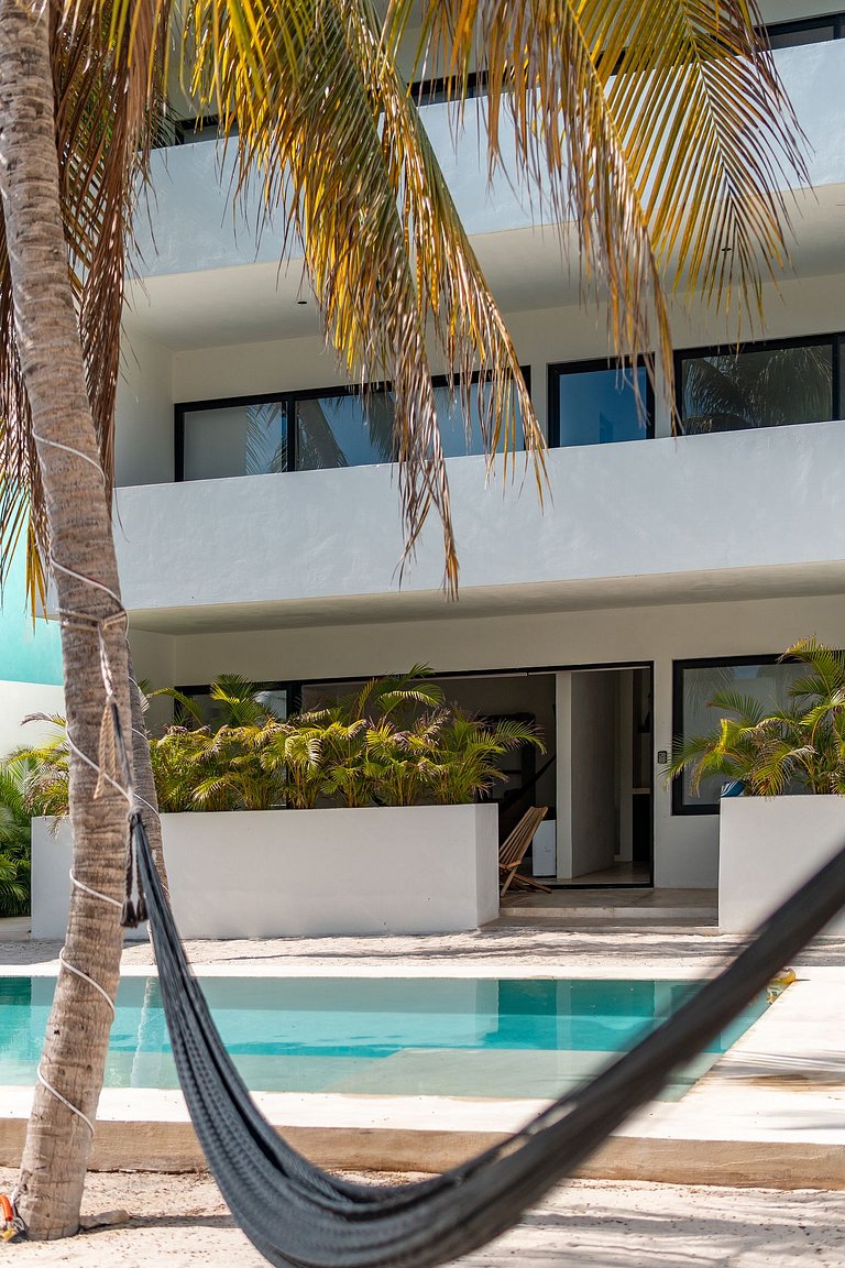 Departamento de playa con Alberca
