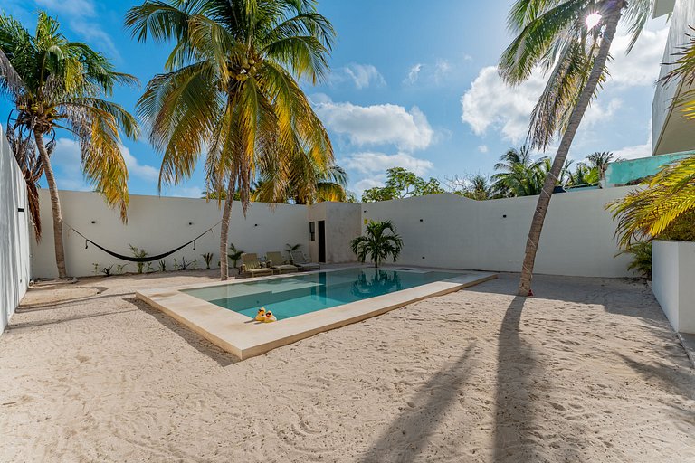 Departamento de playa con Alberca