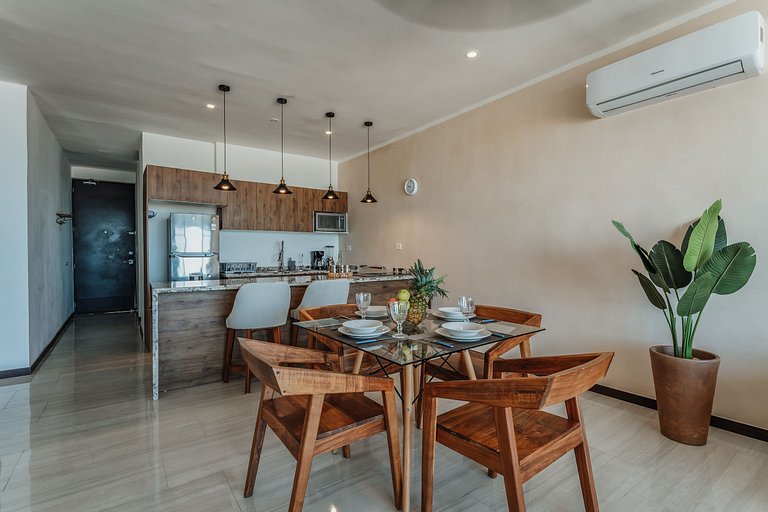 Condo Chicxulub a una cuadra del Mar