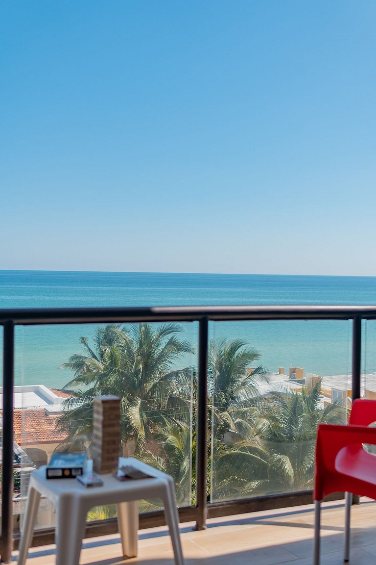 Condo vista al mar, alberca rooftop Chixchulub