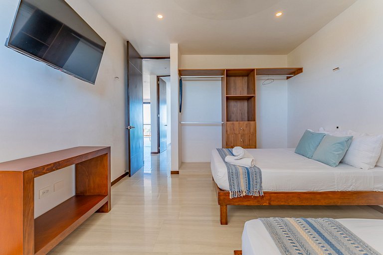 Condo vista al mar, alberca rooftop Chixchulub