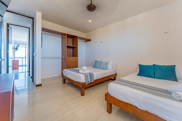 Condo vista al mar, alberca rooftop Chixchulub