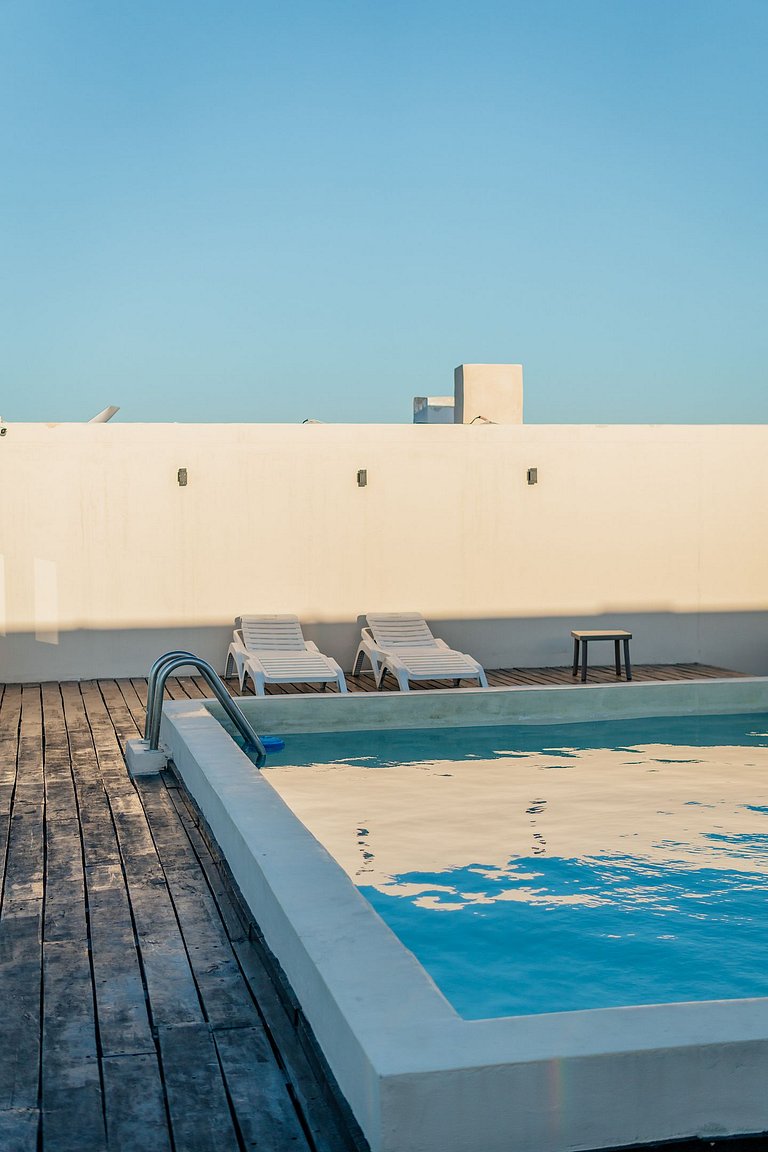 Condo vista al mar, alberca rooftop Chixchulub