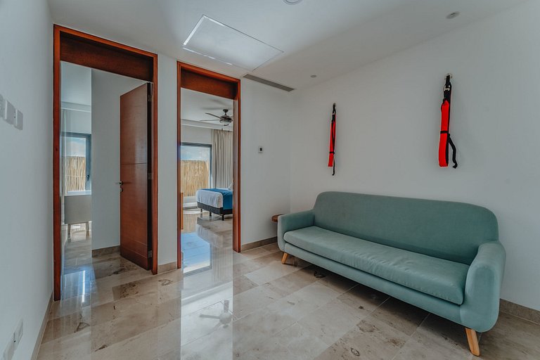 Departamento con vista al mar .