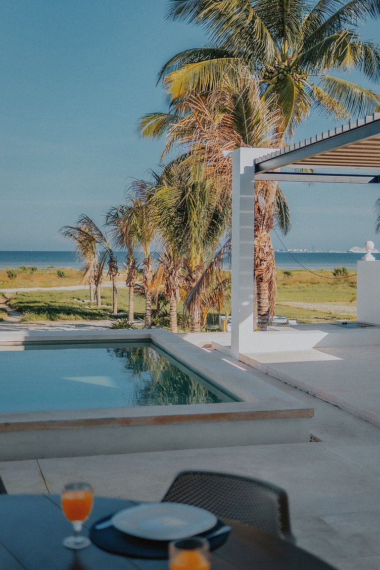 Villa de lujo frente al mar de Progreso