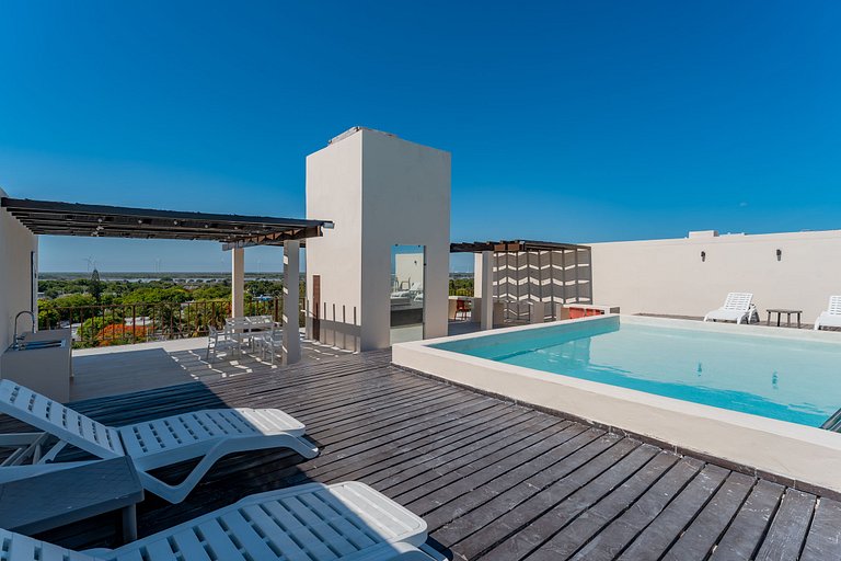 Condo con Alberca Rooftop